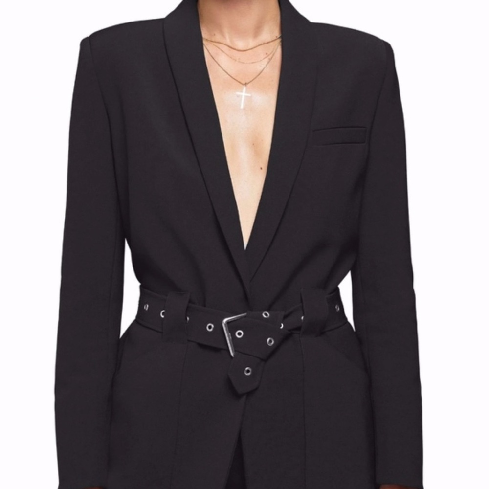 ANINE BING Charlotte Belted Blazer